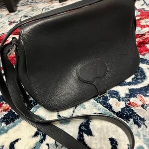 💯% Authentic Prada Black Genuine Leather Shoulder Crossbody Bag.Nice Condition.